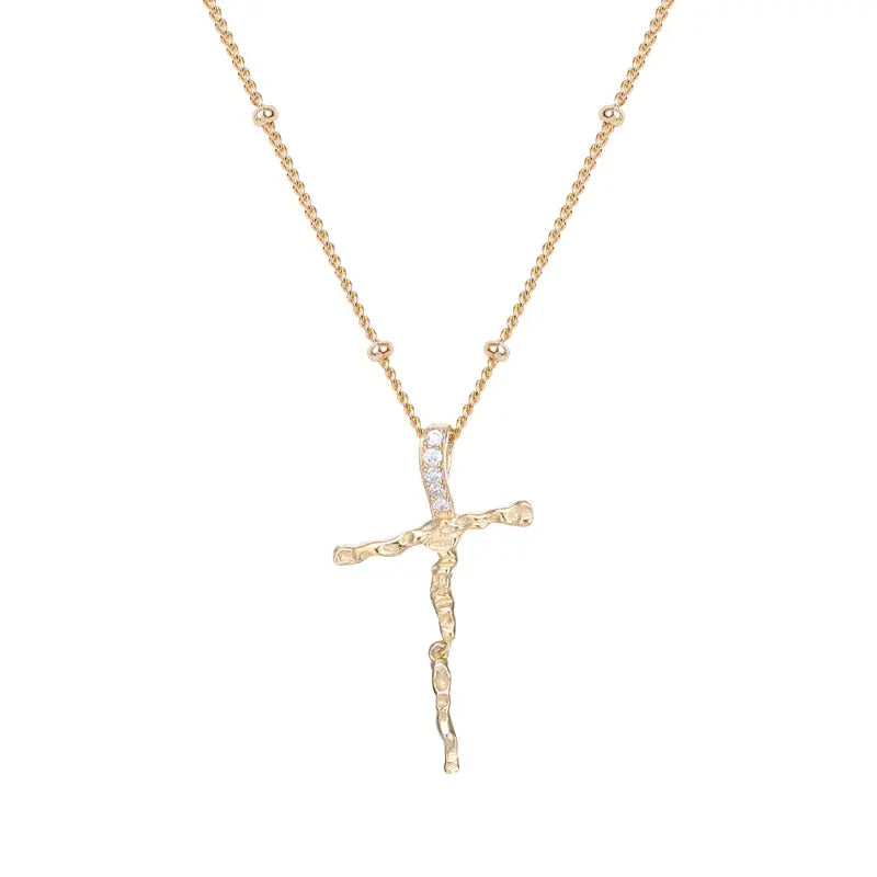Pave Cross Necklace JNK Jewelry