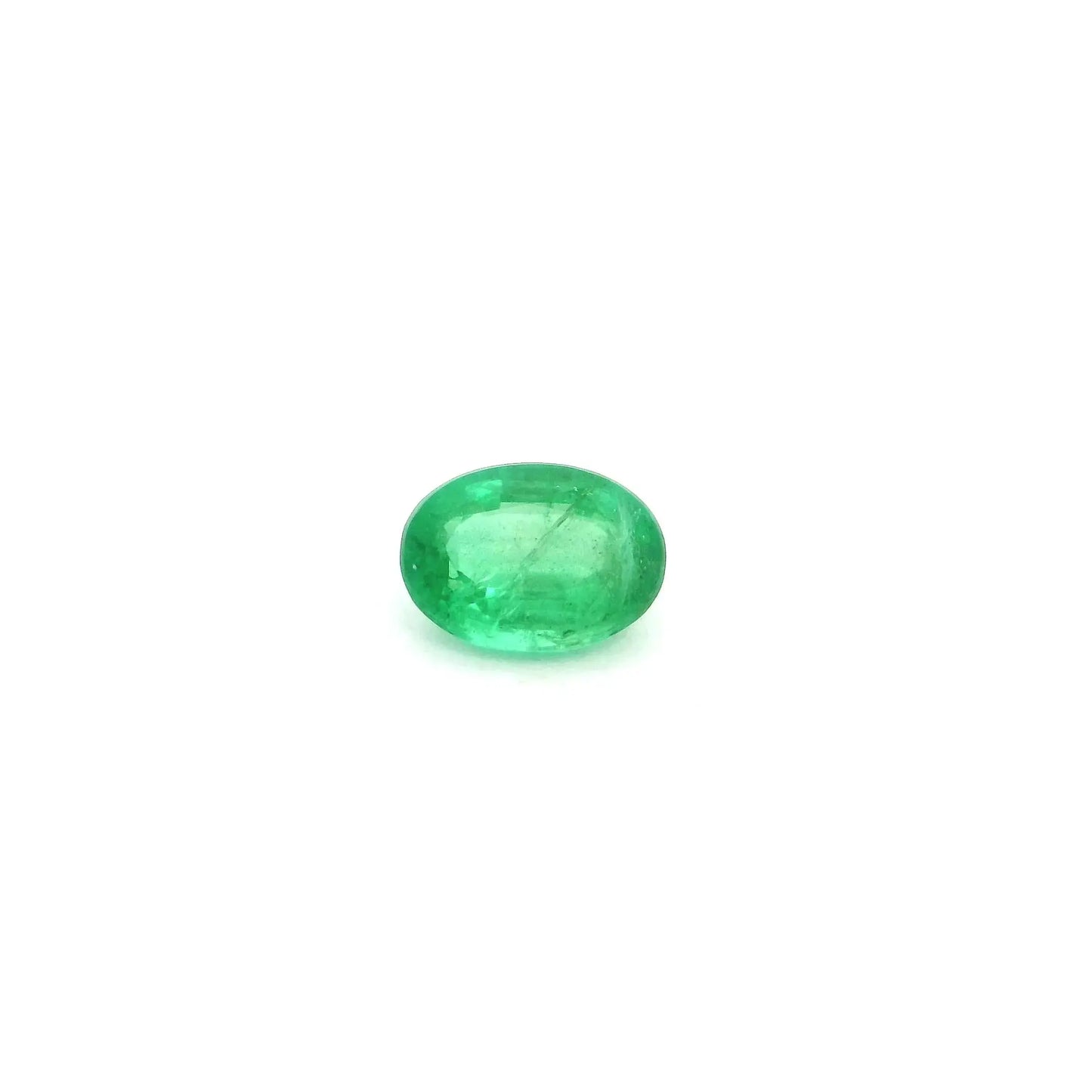 0.70ct Oval Natural Emerald (Colour Green, Clarity Slightly Included, Cut Faceted)